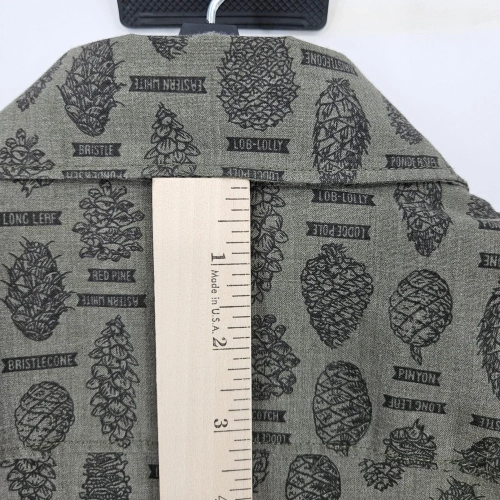 North Face Shirt Mens‎ Extra Large Green Short Sleeve Button Up Outdoors